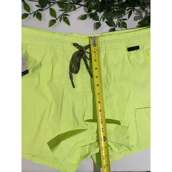 ATG By Wrangler Neon Lime Green Tide Shorts Mid Rise 4" Inseam XL - Picture 13 of 16